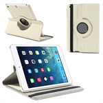 Roterende Stof Etui - iPad Mini (Hvid)